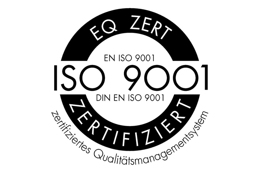 Logo des Zertifikats DIN EN ISO 9001